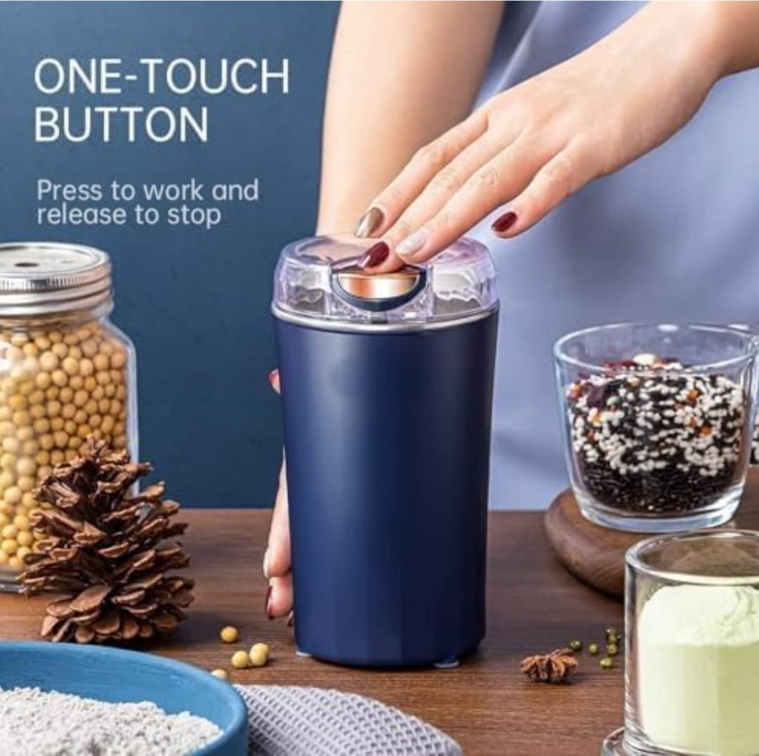 Electric Portable Grinder Stainless Steel Herbs Spices Nuts Powerfull Grinder